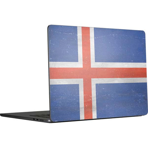 Iceland Flag Distressed MacBook Air 15 in (2023) Skin